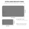 SUPERPAWS Dog Towels Pack of 2-55" x 28"Ultra Soft &