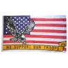Flaggenfritze® Flag USA with Eagle We Support Our Troops –
