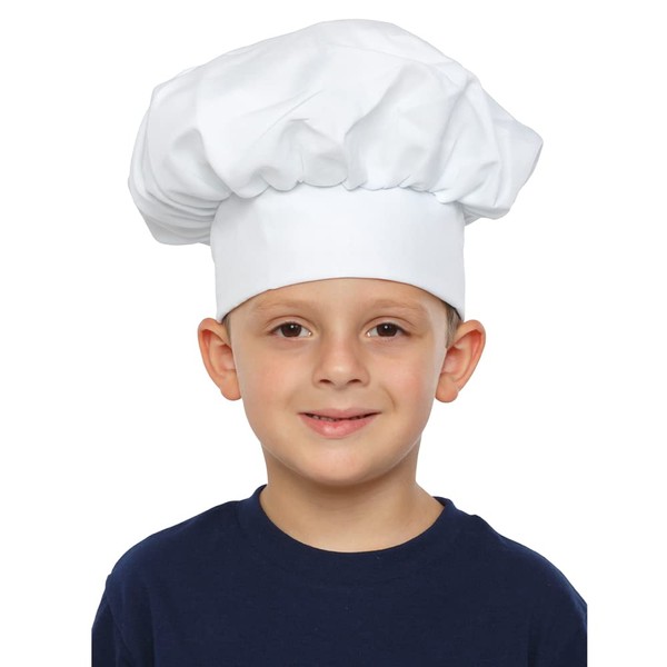 Dress Up America White Chef Hat For kids - Beautiful Dress Up Set For Role Play