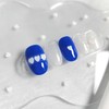 Blue Rub Nail Tip - Petit Coffin / 블루럽 네일팁
