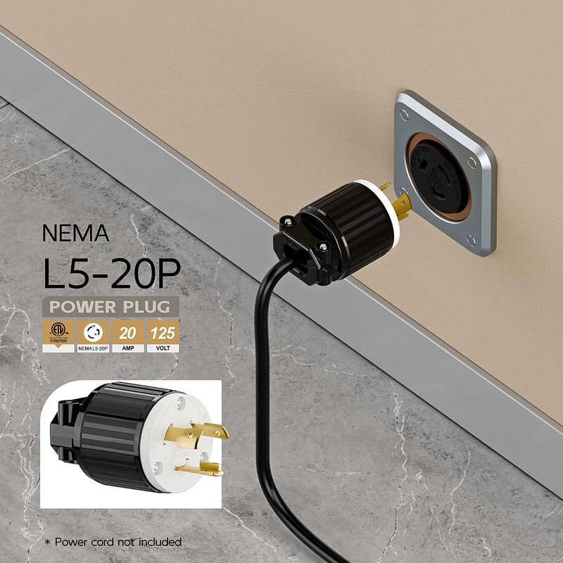 Nema L5-20P 20 Amp 125 Volt Connector, L5-20 Locking Power
