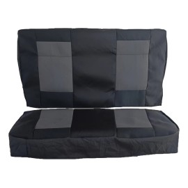Fundas De Asientos Para Chevy Silverado 1975-1991 Tipo Banca Negro-bordado