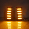 ECAHAYAKU Compatible With Toyota Tundra 2022-2025 White/Amber DRL Sequential Switchback