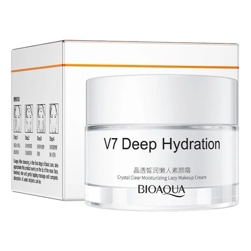 Crema Facial Bioaqua V7 Deep Hydration Crystal Hidratante Todo Tipo