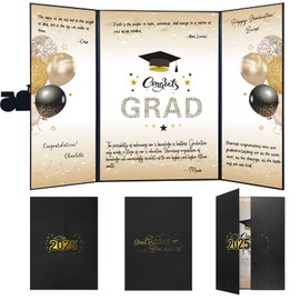 2025 Graduation Guestbook, Gold Black Graduation Party Decorations Graduation Signature Board, Class of 2025 Congratulations Graduates Signature Book Graduation Gifts for Men Women Congrats Grad Party