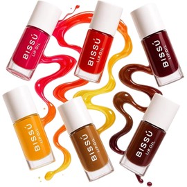 BISSÚ Lip Oil Hidratante con Vitamina E – Brillo Labial No Pegajoso en 7 Tonos Labios Suaves, con Aroma Frutal y Toque de Color, 4 ml (06 Chabacano Melocotón dulce., 4gr)
