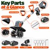 Cordless Electric Garden Tiller for Soil Cultivation – Anti-Tangle Blades