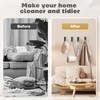 Techchii Foldable Wall Hooks, Pack of 2 Clothes Hooks, Foldable