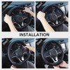 SEG Direct Flat Bottom Steering Wheel Cover, D Shaped Car