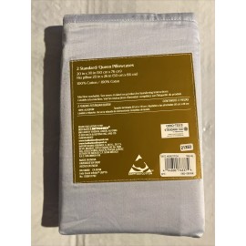 Everhome 700 TC Egyptian Cotton Standard/Queen Set Of Pillowcases (Skyway)