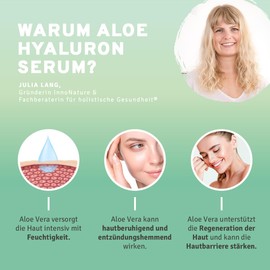 Bio Aloe Vera Gel | Feuchtigkeit für Haut und Haare mit Aloe Barbadensis Leaf Juice | 250ml, Vegan, Hautverträglichkeit "sehr gut"