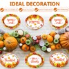 50PCS Thanksgiving Oval Paper Plates Large 11” Disposable Fall Party