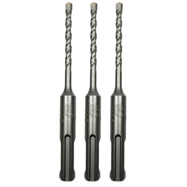 Bosch SDS050110/3V Value Series SDS Plus Bit, 0.2 inch (5.0 mm) φ x 4.3 inches (110 mm) (Pack of 3)