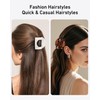 6 Pack Elegant Hair Claw Clips for Women – Durable