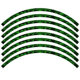 Flaming Gearhead Rim Protector Decals Senge Graphics