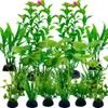 Vibury Fish Tank Aquatic Plants, 14 Pack Aquarium Plants Green