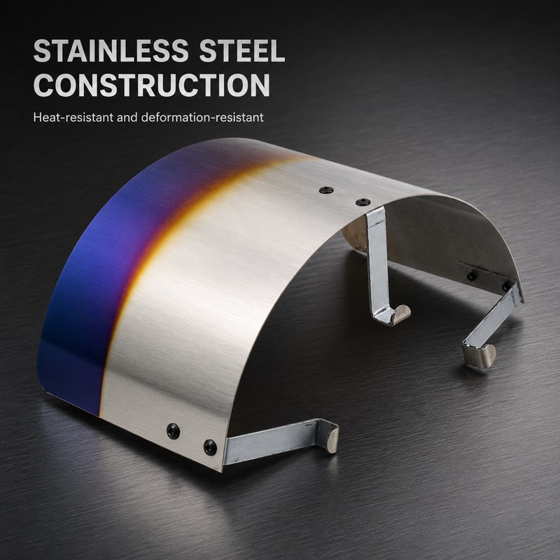 Stainless Steel Air Intake Filter Heat Shield Cover 2.5-3.5 Inch