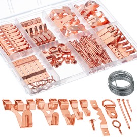 Mr. Pen- Picture Hanging Kit, 220pc, Rose Gold, Hangers, Nails, Hooks, Frame Hardware, Wall Hanging Kit