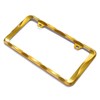 Sgooky 3D Curly Wave Pattern License Plate Holder Chrome License
