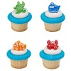 Ocean Animals Beach Party Cupcake Topper Rings - Set of