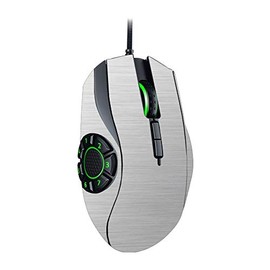 MightySkins Skin Compatible with Razer Naga Hex V2 Gaming Mouse - Cold Steel | Protective, Durable, and Unique Vinyl Decal wrap Cover | Easy to Apply, Remove, and Change Styles | Made in The USA