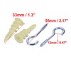 uxcell 10Pcs Self Drilling Drywall Anchor 14mm Inner Dia Zinc