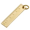 BIlinli 6cm Small Copper Ruler 3mm Thickened Brass Metal Ruler