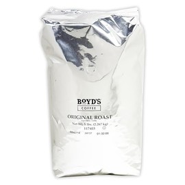 Boyd’s Original Roast Whole Bean Coffee, Medium Roast, 5lb Bag – Mellow & Balanced with a Hint of Sweetness