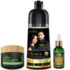 Herbishh Black Hair Dye Shampoo 200ml + Argan Oil 30ml