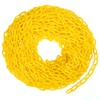 100-foot Plastic Safety Chain Barrier - High-Visibility Lightweight Yellow Barricade
