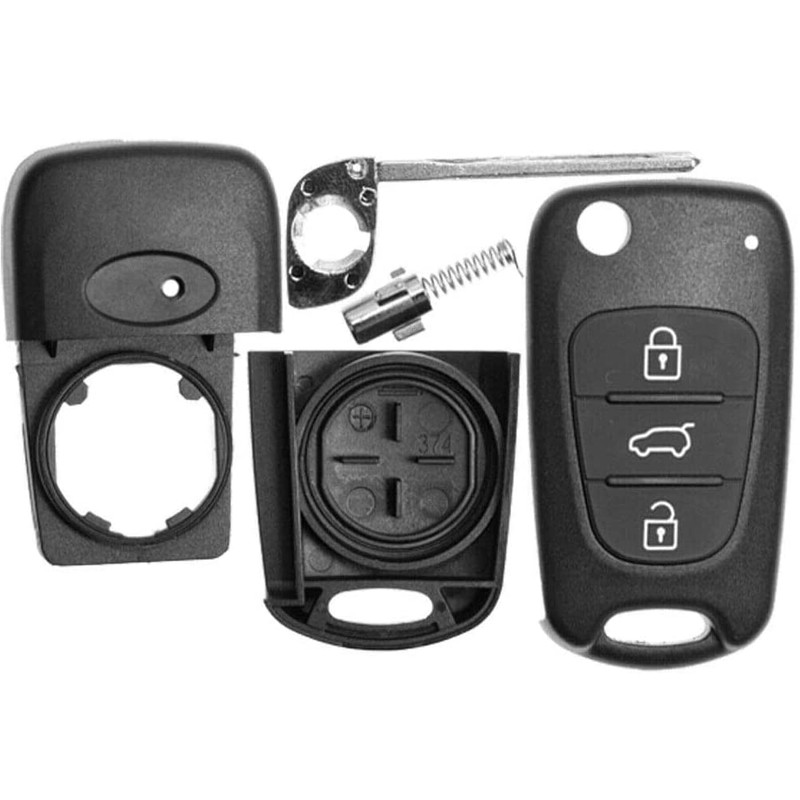 OGGIPRO Key Shell Case for Hyundai i10 i20 i30 ix35