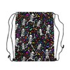 Homewish Flamingo String Backpack 3D Tropical Flamingo Drawstring Backpack, Wildlife