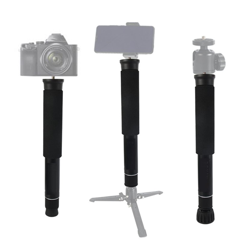 Camera Monopod, Aluminum Portable Compact Lightweight Travel Monopod with Carrying