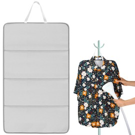 Steamer Board for Clothes Foldable Steam Board Stand for Steaming Clothes Hanging Ironing Board Hanging Steam Iron Pad for Home and Travel,26.8 x 16 inches (Gray)