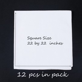 RJMBMUP 12 Pcs White Bandana for Tie Dye Party Supplies Plain Solid White Cotton Bandanas Large Headband Head Wrap Handkerchiefs for Women Hair Accessories