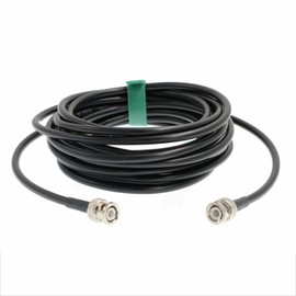HangTon BNC Male to BNC Male SDI Cable RG223 RF Coax 50ohm Double Shielding Low Signal Loss for GPS LAN/WAN Data Video (6m)