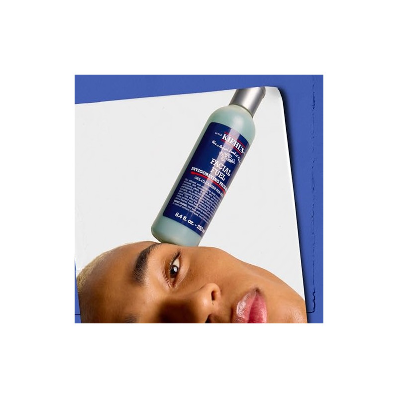 Kiehl Facial Fuel Energizing Face Wash Gel Limpiador Hombre Refrescante
