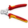 Knipex StepCut Cable Shears chrome-plated, insulated with multi-component grips, VDE-tested