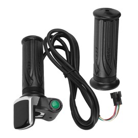 Cocoarm Throttle Grip for Electric Bikes, E-Bike Rotary Throttle, Speed Control, Throttle Grip, Waterproof LCD Screen, Electric Bicycle Handlebar, 1.5M Cable Length, Throttle Grip for (48V)