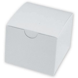 Deluxe 20341 Model Boxes Single White 3 1/2 x 2 3/4 x 3 3/4" QTY 100