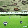 Mole Repellent Solar Powered - Ultrasonic Mole Repeller Vole Repellent
