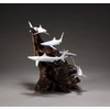 Shark School Sculpture by John Perry 11 in high Pellucida