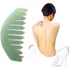 4Pcs Green Nature Jade Stone Massage Comb Traditional Natural Jade