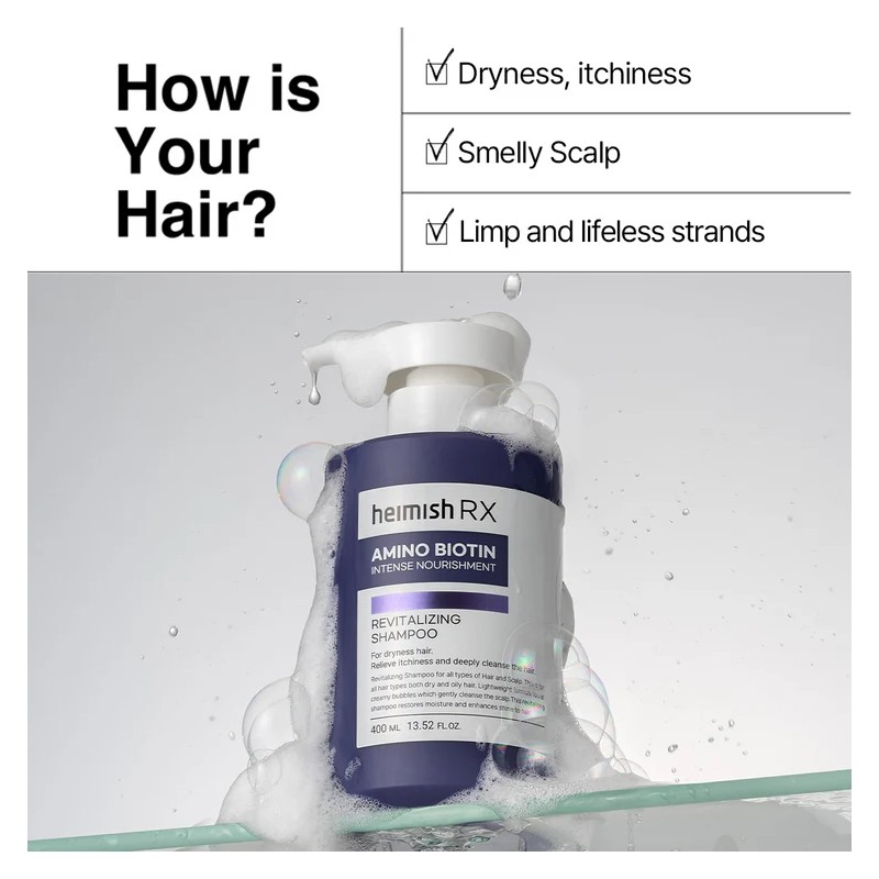 heimish [heimish]RX Amino Biotin Revitalizing Shampoo 400ml