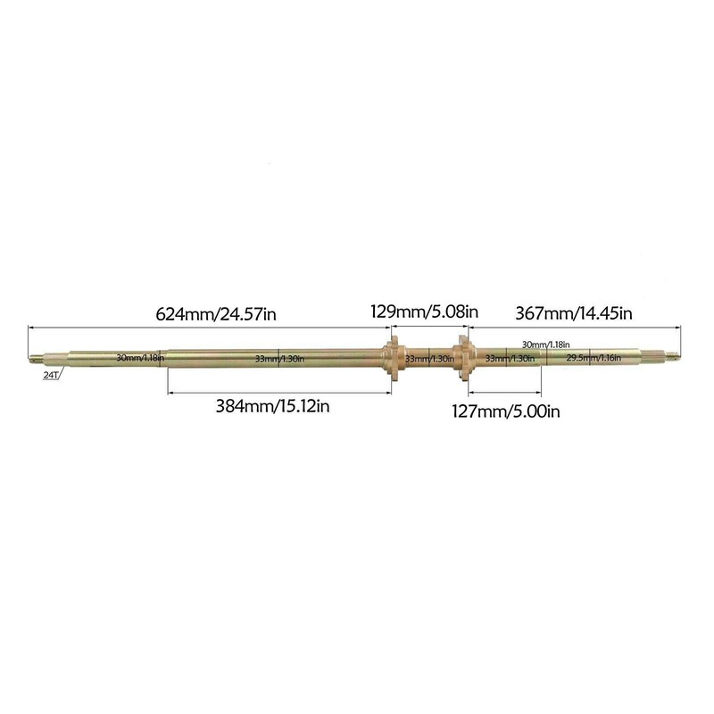 Fetcoi 44" Rear Axle Shaft Kit, Rear Live Axle Kit