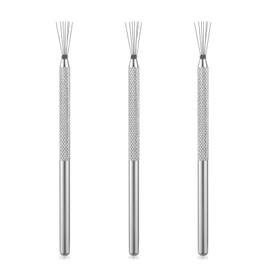 siyuwuro 3Pcs 7-pin Nail Liner Tool Nail Art Pen Bendable Ultra-thin Stripe Nail Brush, Drawing Dotting Sculpting Manicure Styling Tool, for Home DIY Nail Salon (3PCS)