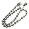 uxorettotye-n Black Rhodium Plated Ball Chain 10 mm in Diameter