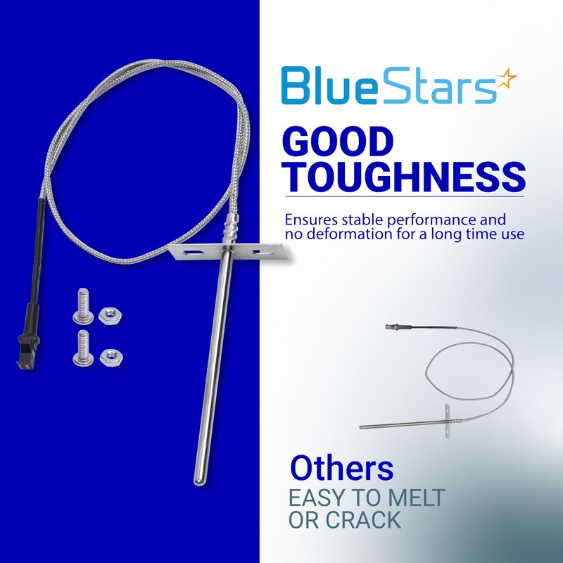 [Upgraded] BlueStars RTD Temperature Probe Sensor, Compatible with Pit Boss