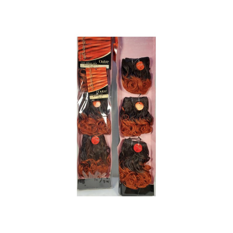 2 x short 100% human weave hair S big curl