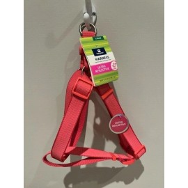 Top paw Ultra Reflective Dog Harness Pink Or Silver Gray XS S M L NEW - PINK XS